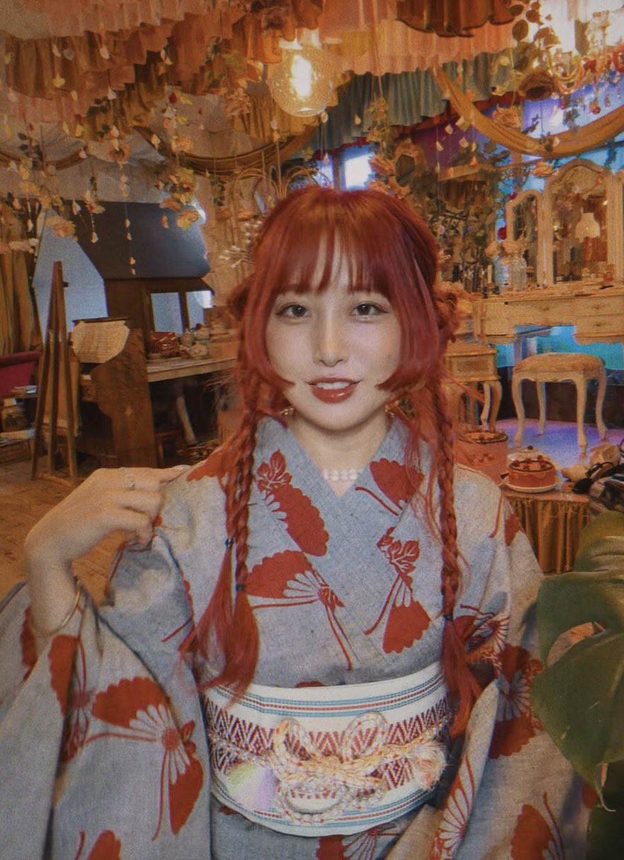 浴衣姿のポートレート